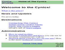 Tablet Screenshot of cynic.org